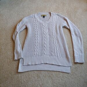Prince & fox gently worn knit woven sweater